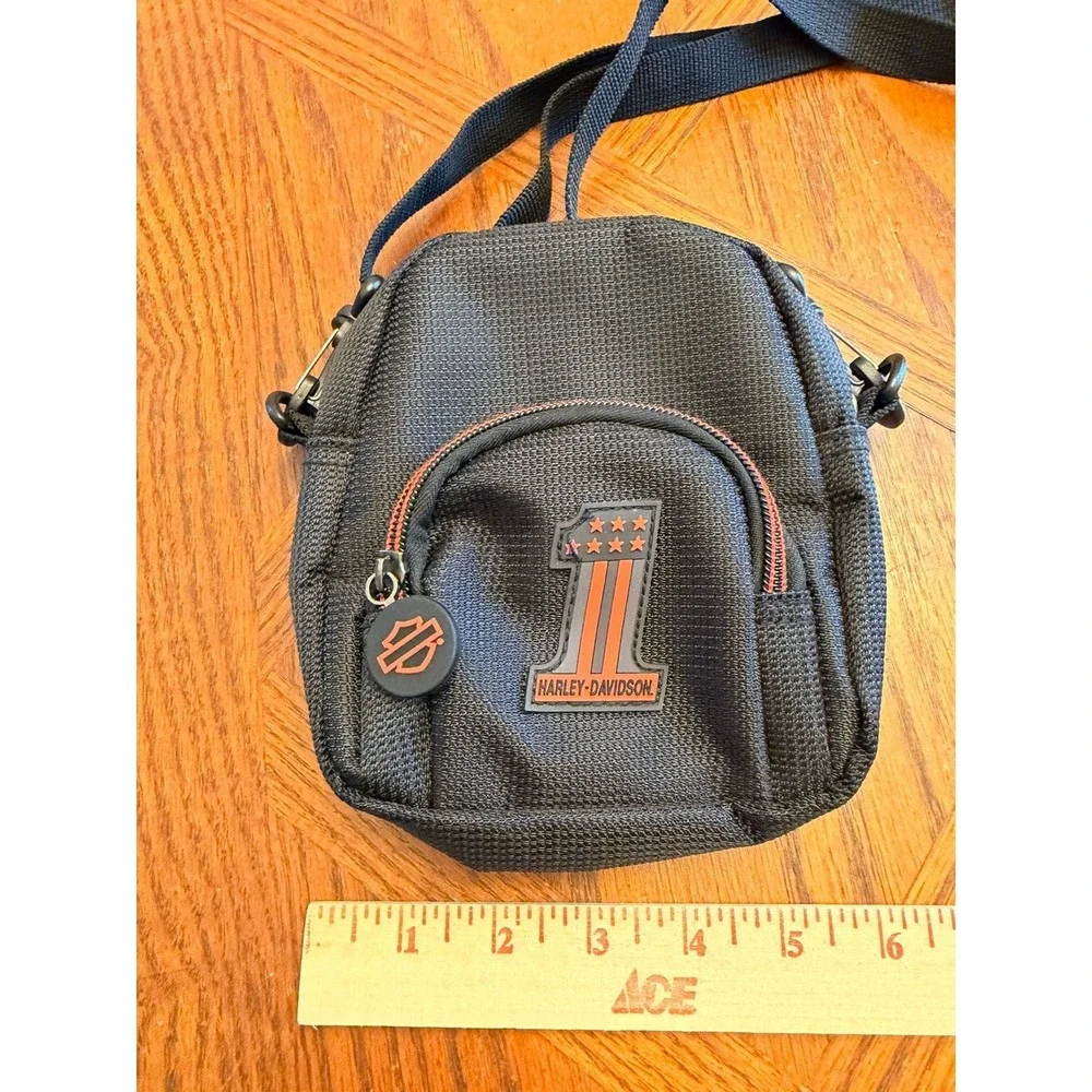 Harley Davidson  Women's Black Cross Body Bag Purse Adjustable